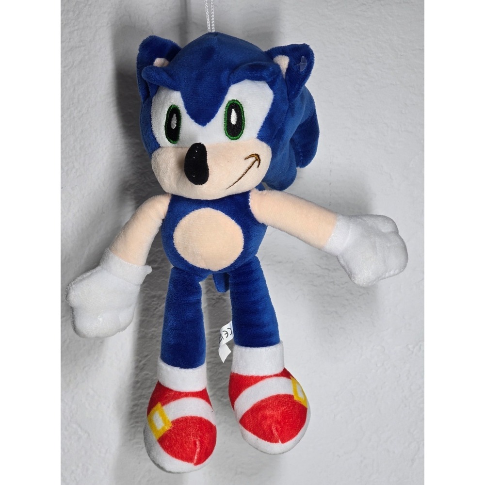 Sonic‎ the Hedgehog Plush Car Window Hanger Suction Cup 12" Blue Stuffed Toy